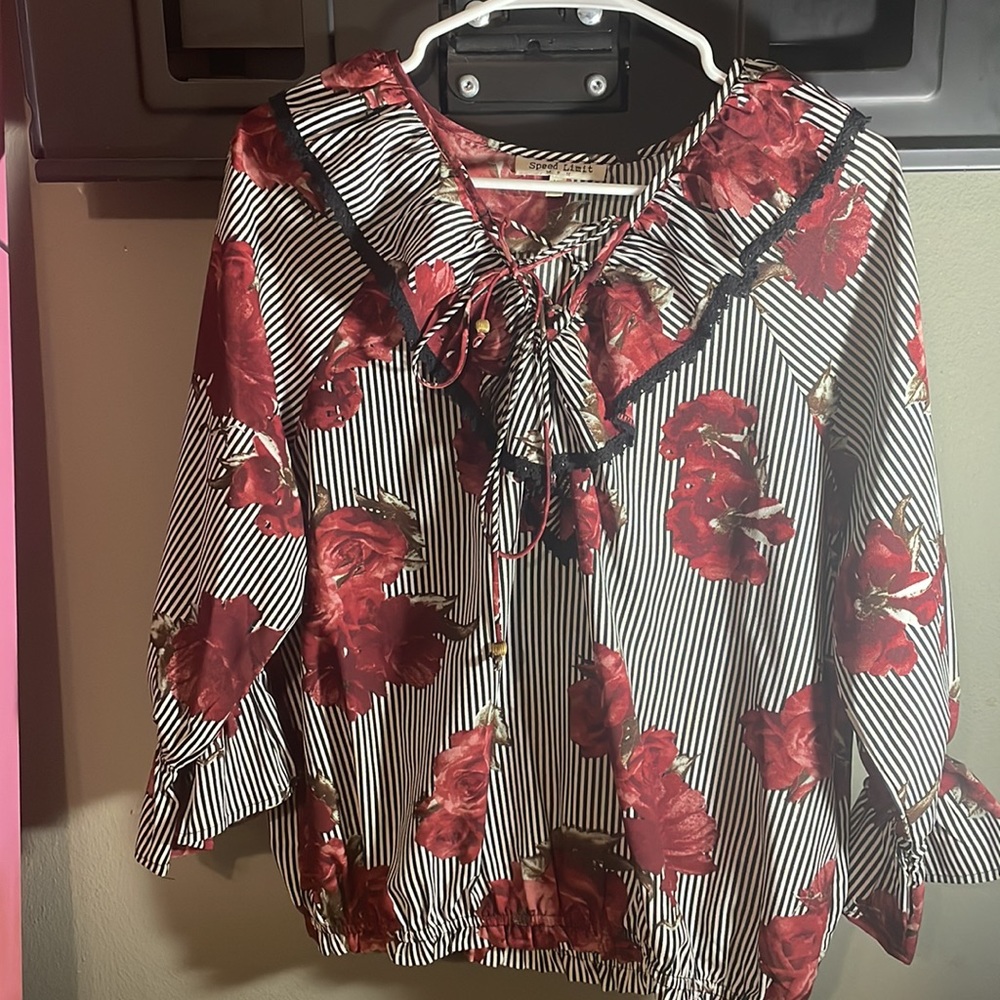 Rose Blouse Stripes